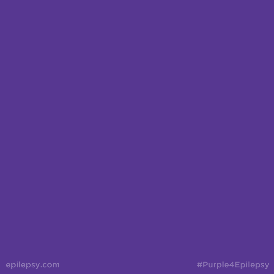 Help us "Purple Out" everyone's newsfeeds today in recognition of #EpilepsyAwareness Day! Post a purple square with #Purple4Epilepsy in the caption and encourage folks to learn about epilepsy at epilepsy.com!