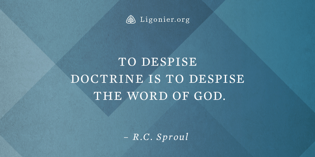Ligonier's tweet photo. “To despise doctrine is to despise the Word of God.” —@RCSproul

Learn more: https://t.co/UNdrE49Led https://t.co/pj2zpry34z