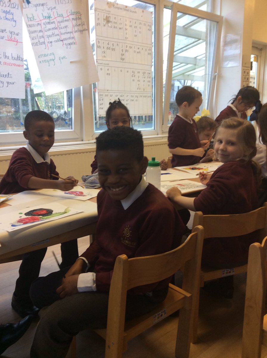 St_JamesYear2's tweet photo. We’re getting arty (and a little messy) in Green Time today! Well done 2 France for a fantastic week 🌟 https://t.co/zmN8Dut7iC