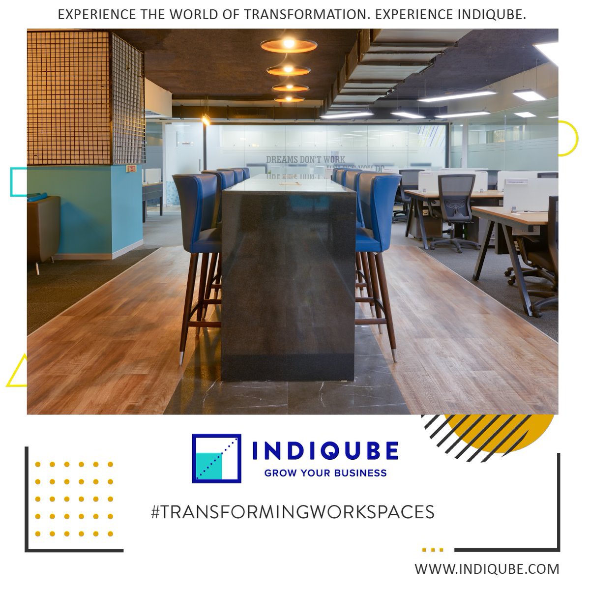 indiqube's tweet photo. Plug and Play Spaces that capture your brand ethos.
Why wait? Book today. https://t.co/MVlgScRk4M
#office #configuredsapces #managedspaces #coworking #experienceIndiQube #coworkinglife #design #workspaces https://t.co/MVQTsvQYNN
