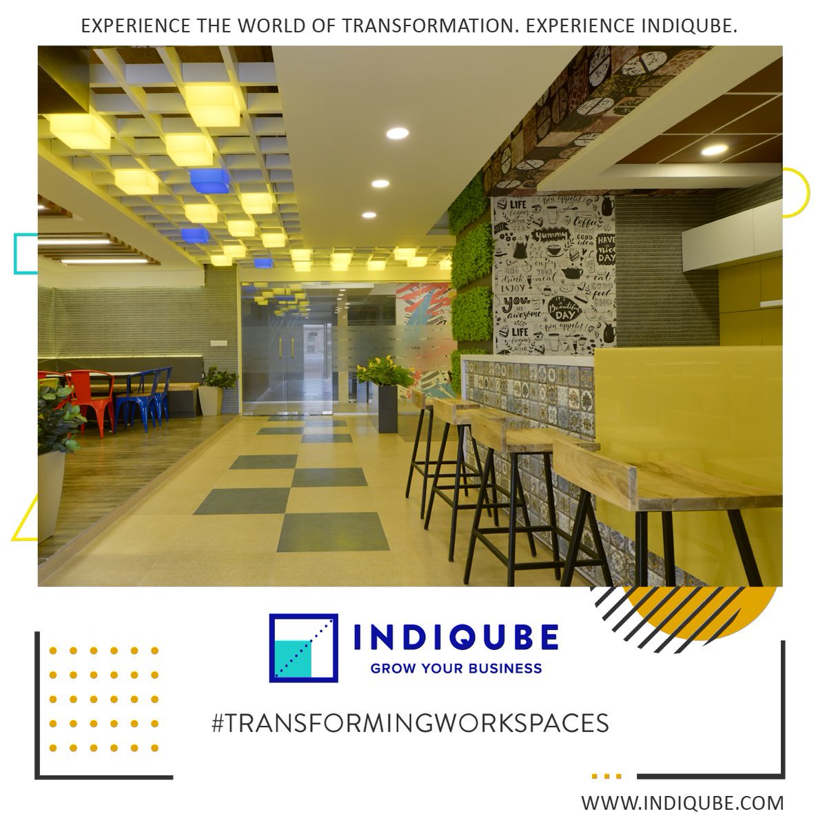 indiqube's tweet photo. Plug and Play Spaces that capture your brand ethos.
Why wait? Book today. https://t.co/MVlgScRk4M
#office #configuredsapces #managedspaces #coworking #experienceIndiQube #coworkinglife #design #workspaces https://t.co/MVQTsvQYNN