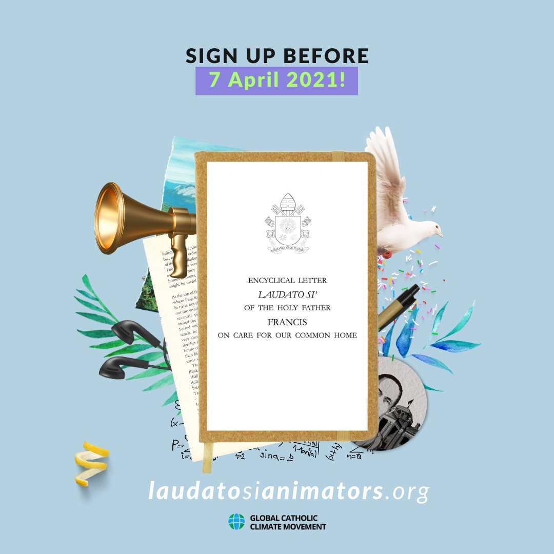 👉🏾laudatosianimators.org 📢As a #LaudatoSiAnimator you'll be a leader in #EcologicalSpirituality, change of lifestyle, #incidence and #ClimateChange for your community with the #LaudatoSi Document as a guide. 📗