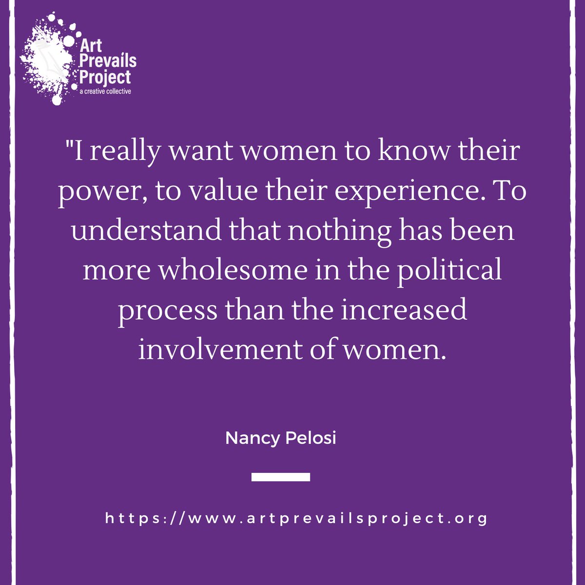 Happy Birthday to @speakerpelosi the first woman Speaker of the U.S. House of Representatives (2007-09) and Democratic California representative from 1987 to present.

#artprevailsproject #perfomingarts #arts #communityimpact #nonprofit #womeninhistory #womenshistorymonth