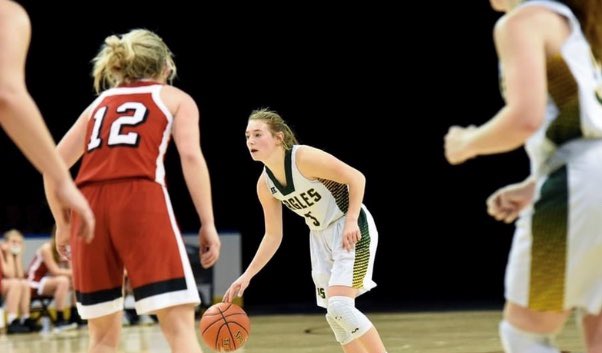 Macy Smith of Olpe earns Sports in Kansas 1A-I Player of the Year as she led the Eagles to a perfect season. Three Olpe players were finalists for the award. Incredible program. HC Jesse Nelson is 949-111. Olpe seniors 98-2 in HS, 120-2 HS &amp; Junior High-  shar.es/aoDNTU