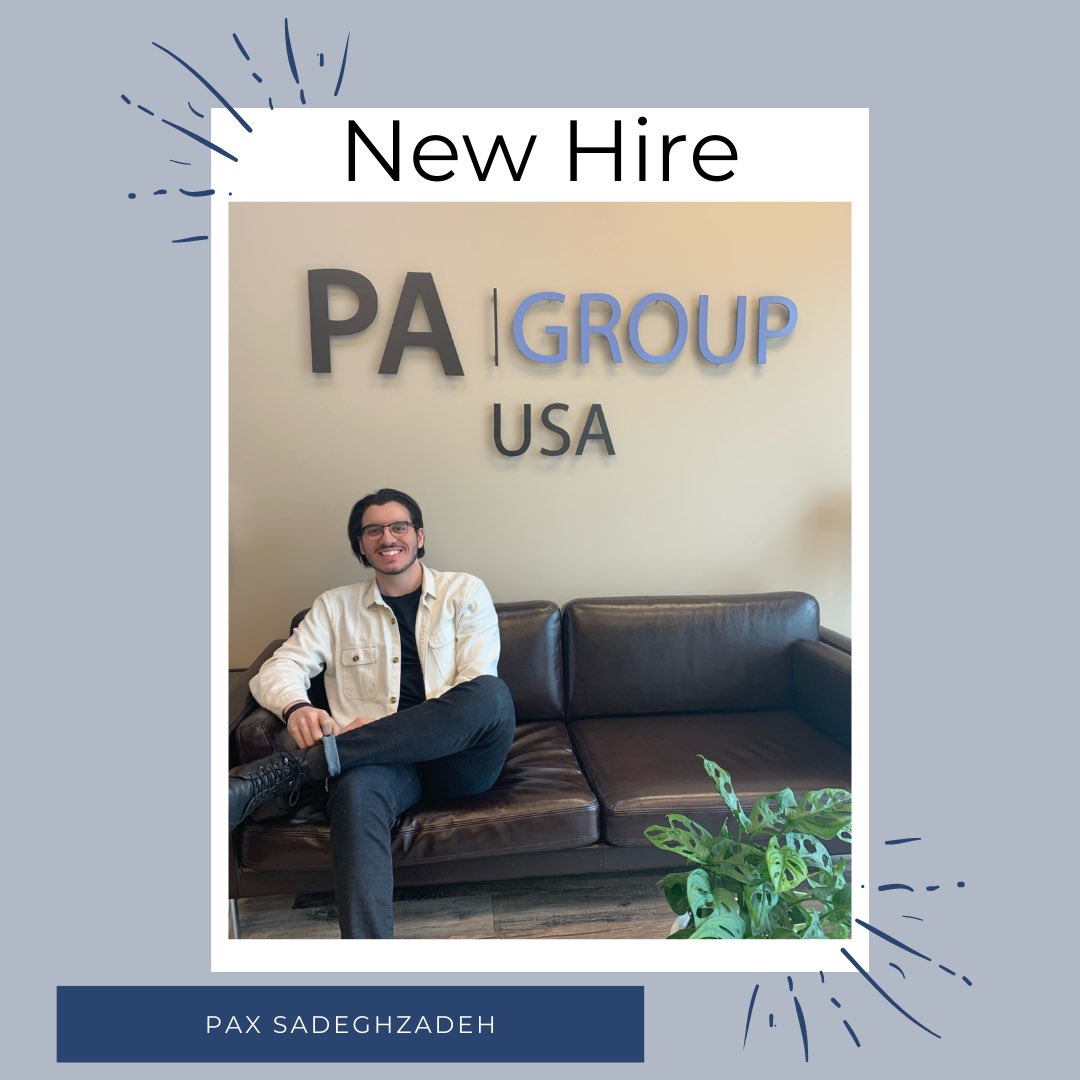 PAGroupUSA's tweet photo. ✨NEW HIRE✨

Please welcome the newest addition to the team, Pax! Pax recently joined our team as an intern, and we are excited to see him learn and thrive as he studies in his Data Science degree at @utchattanooga. 

#newhire https://t.co/W0zcaoG4WU