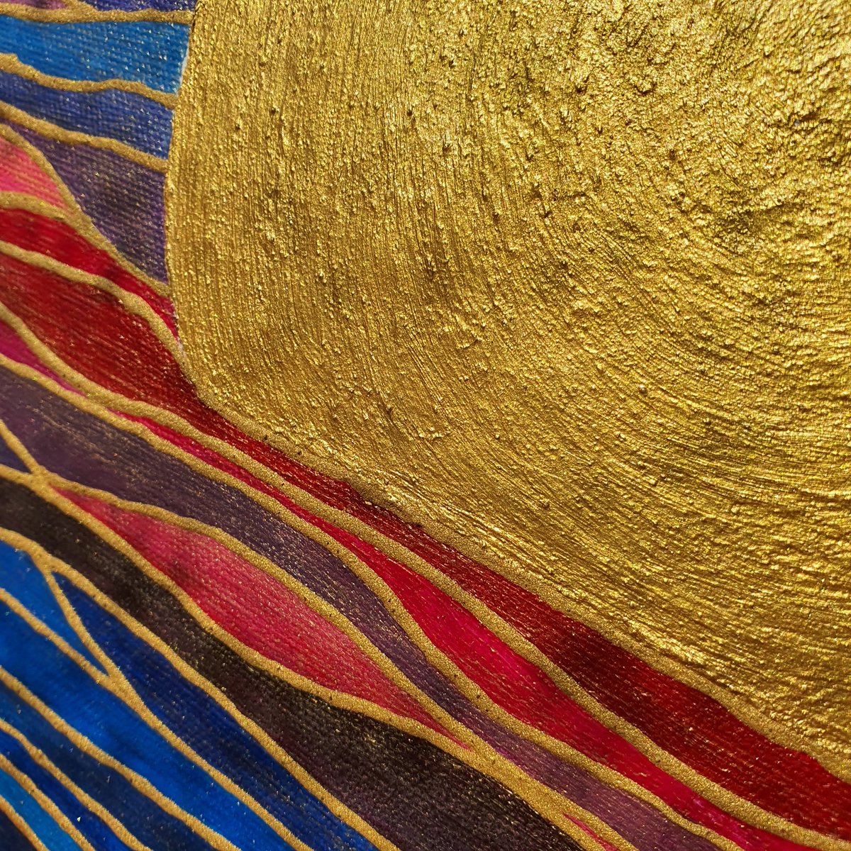 beatadagielart's tweet photo. New painting 'Abide' 30x30cm now available at https://t.co/RXmPOjudaP #newart #eastcorkart #stainedglasseffect #irishart #artwork #newpainting #art #TheSun #sunset #artist #vibrantart #goldensun #thesunart #eastcorkartist https://t.co/ljGNYszZzz
