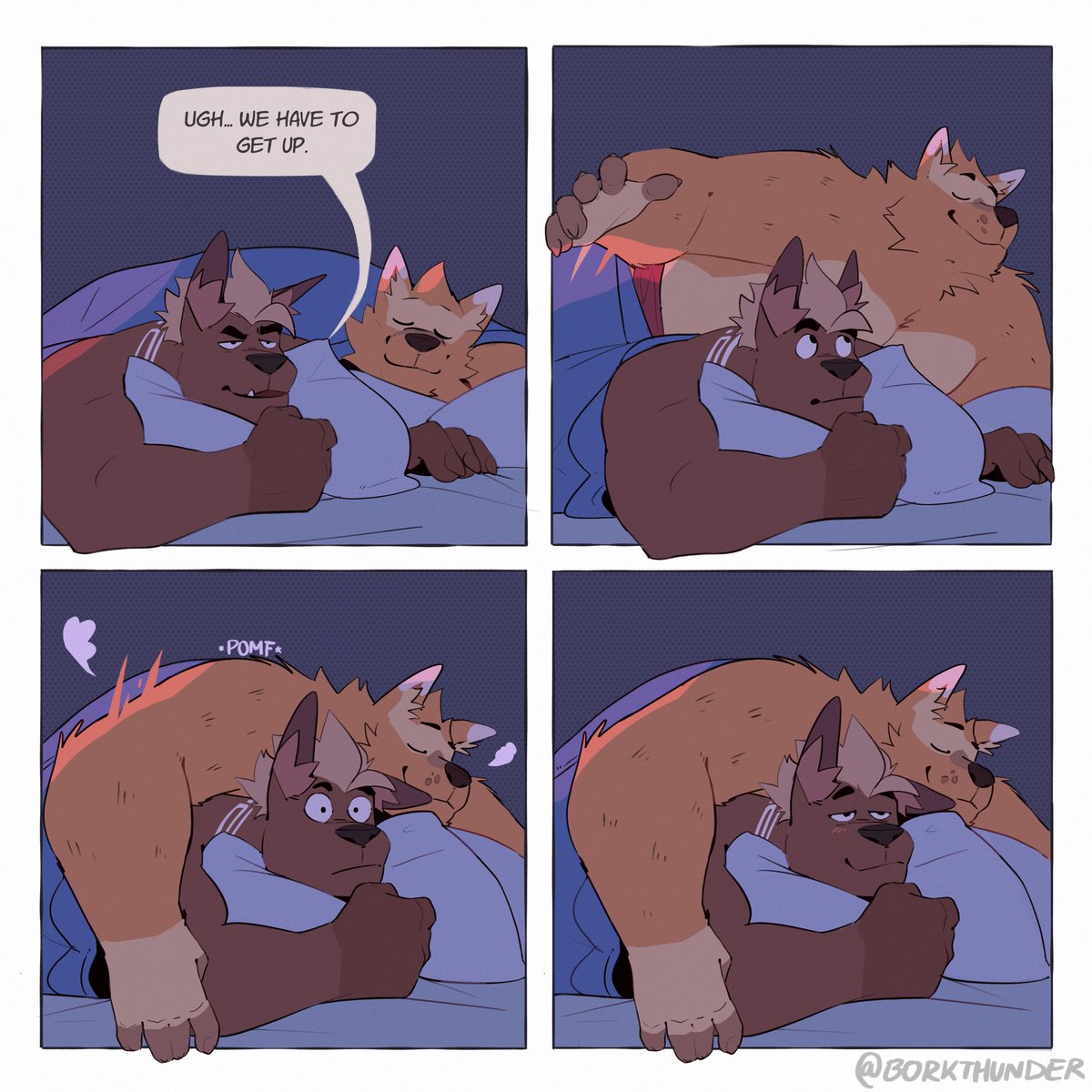 He’s not getting up now