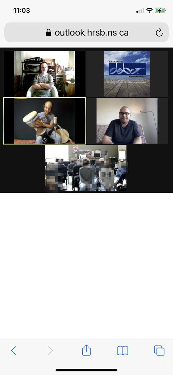 Great sessions this week with Regard Persan and Lockview Grade 10 music students!Thanks @debutatlantic