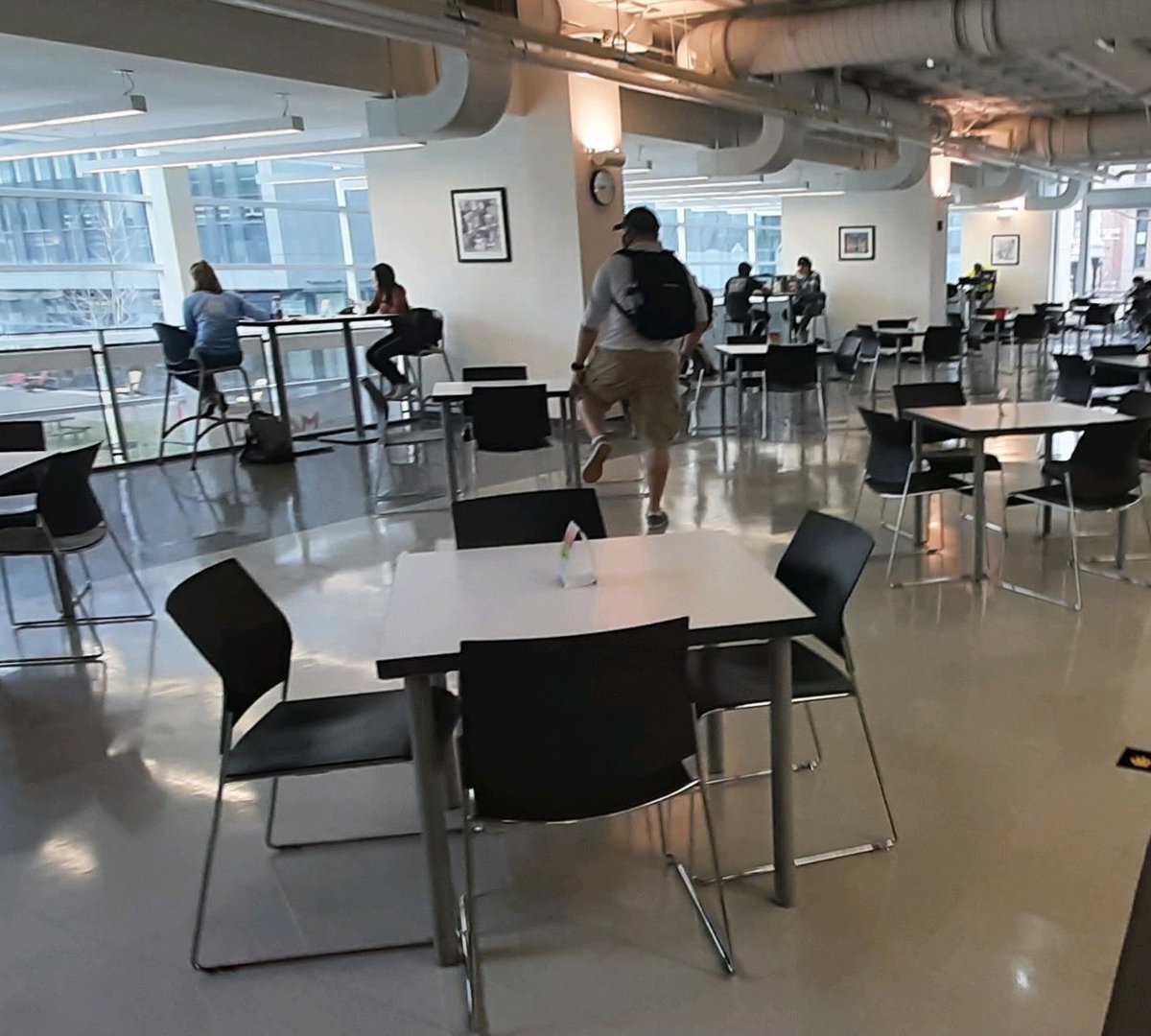 witfacilities's tweet photo. Starting today the cafe seating is changing and increasing! You can now seat four to a table. We ask that you do not move the furniture or change the layouts in anyway and still wear your mask when not eating. Enjoy sharing a meal together! https://t.co/LpxO63AlGU