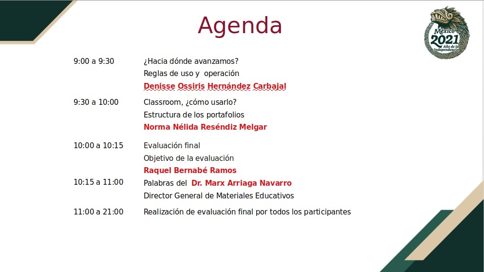 Estimado y estimada participante, te invitamos al Cierre de Capacitación para el Rediseño de los Libros de Texto Gratuito de Primaria 2021. La transmisión se realizará a través de nuestra cuenta de Facebook a partir de las 9:00 horas.
facebook.com/Direcci%C3%B3n…