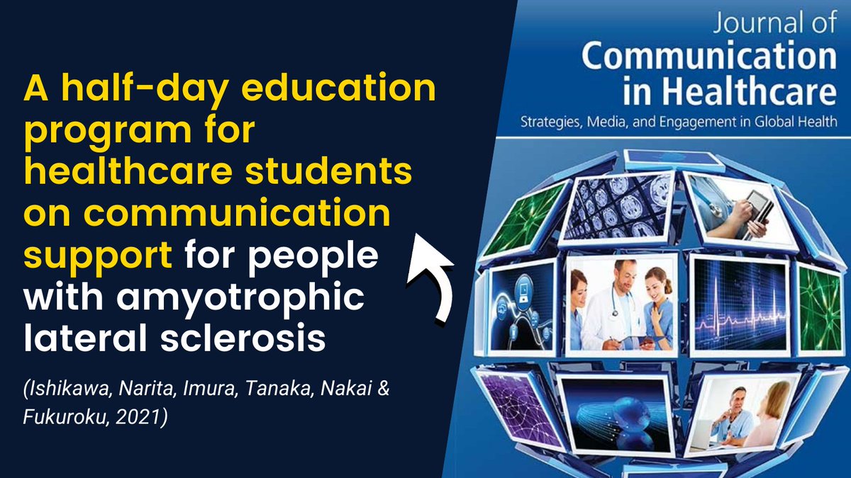 JCIHonline's tweet photo. New article @JCIHonline: A half-day education program for healthcare students on communication support for people with amyotrophic lateral sclerosis
Read the full article: https://t.co/ilHQrvv8oi
#communication #healthcare #augmentative #alternative #education #program https://t.co/SSMUJYQJuK