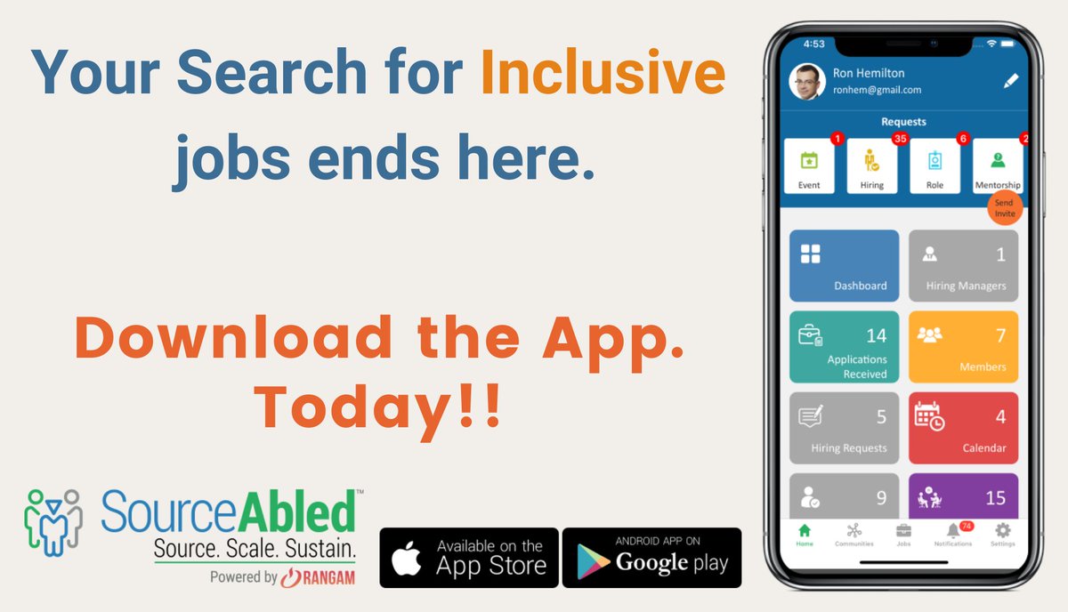SourceAbled's tweet photo. #InclusiveJobs!! Diverse opportunities on demand. Click and Download our App today.
App Store https://t.co/UNKsM5wvdg
Play Store https://t.co/19slHe7knB
#nowhiring #inclusionalert #diversity #disability #disabilities #inclusion #equity #diversityandinclusion https://t.co/LFi9gNpPtz
