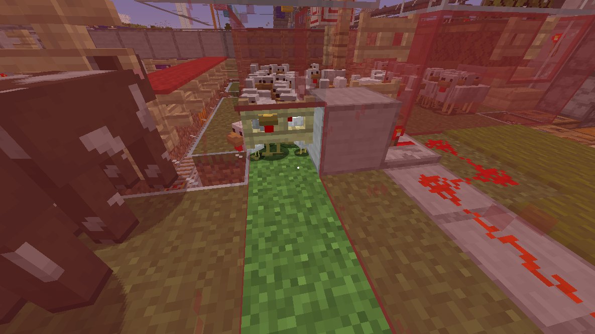 Runemia 朝になると 日照センサーで一日に一回だけ一定時間フェンスゲートが開きます Minecraft マイクラ マインクラフト T Co Ifkp3voxft Twitter