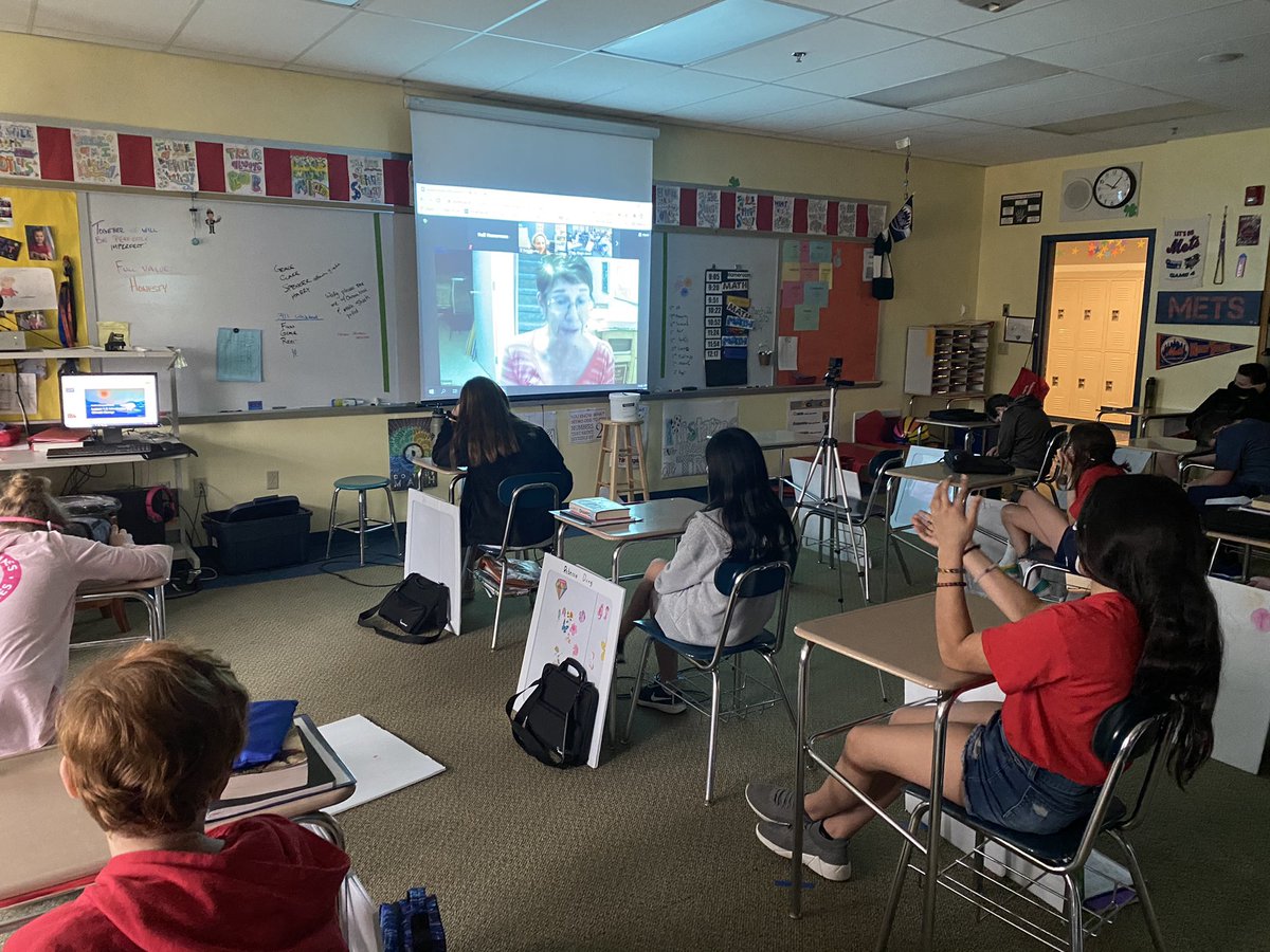 MrHallReed's tweet photo. Another great author visit. Thank you @SaraWasleyLMC and  @LaurenBaratzL. These events make @RIS_TWEETS a special place for learning, supporting and inspiring students. https://t.co/UIx63mVgxT