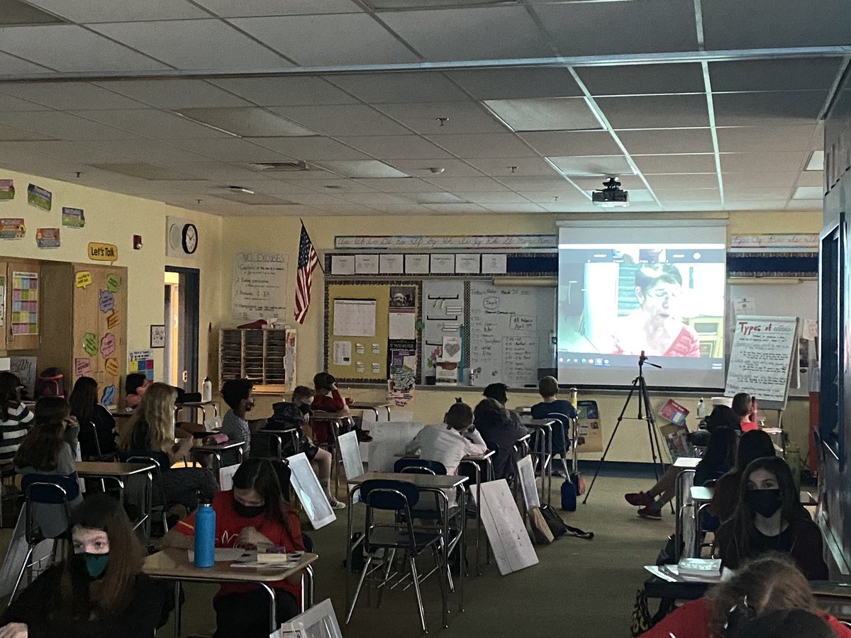 MrHallReed's tweet photo. Another great author visit. Thank you @SaraWasleyLMC and  @LaurenBaratzL. These events make @RIS_TWEETS a special place for learning, supporting and inspiring students. https://t.co/UIx63mVgxT