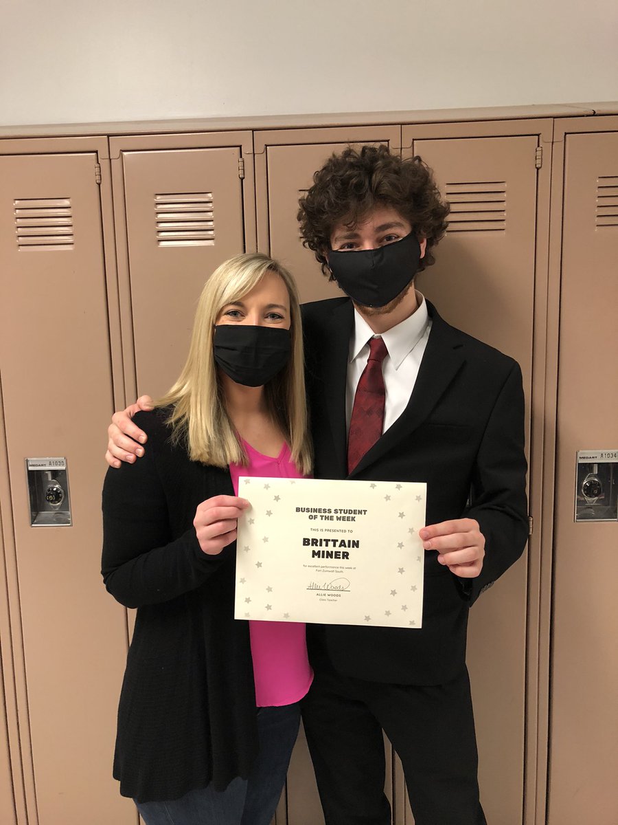 Congrats Brittain, Business Student of the Week!! You are one of the most genuine, helpful, hardworking, &amp; positive students I’ve ever had. You always have a smile on your face &amp; your personality is infectious! 👏 👏Mrs. Woods <a href="/ZumSouth/">Bulldogs</a> <a href="/CoachWoodsFZS/">Allie Woods</a>