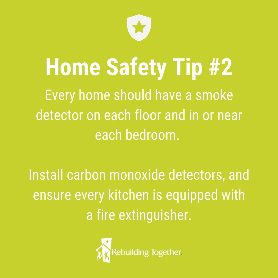 We check for working smoke detectors, and we install new ones in nearly every house we work on. Today is a great day to make sure your smoke detectors are working! 🔥 #WeAreRebuilders