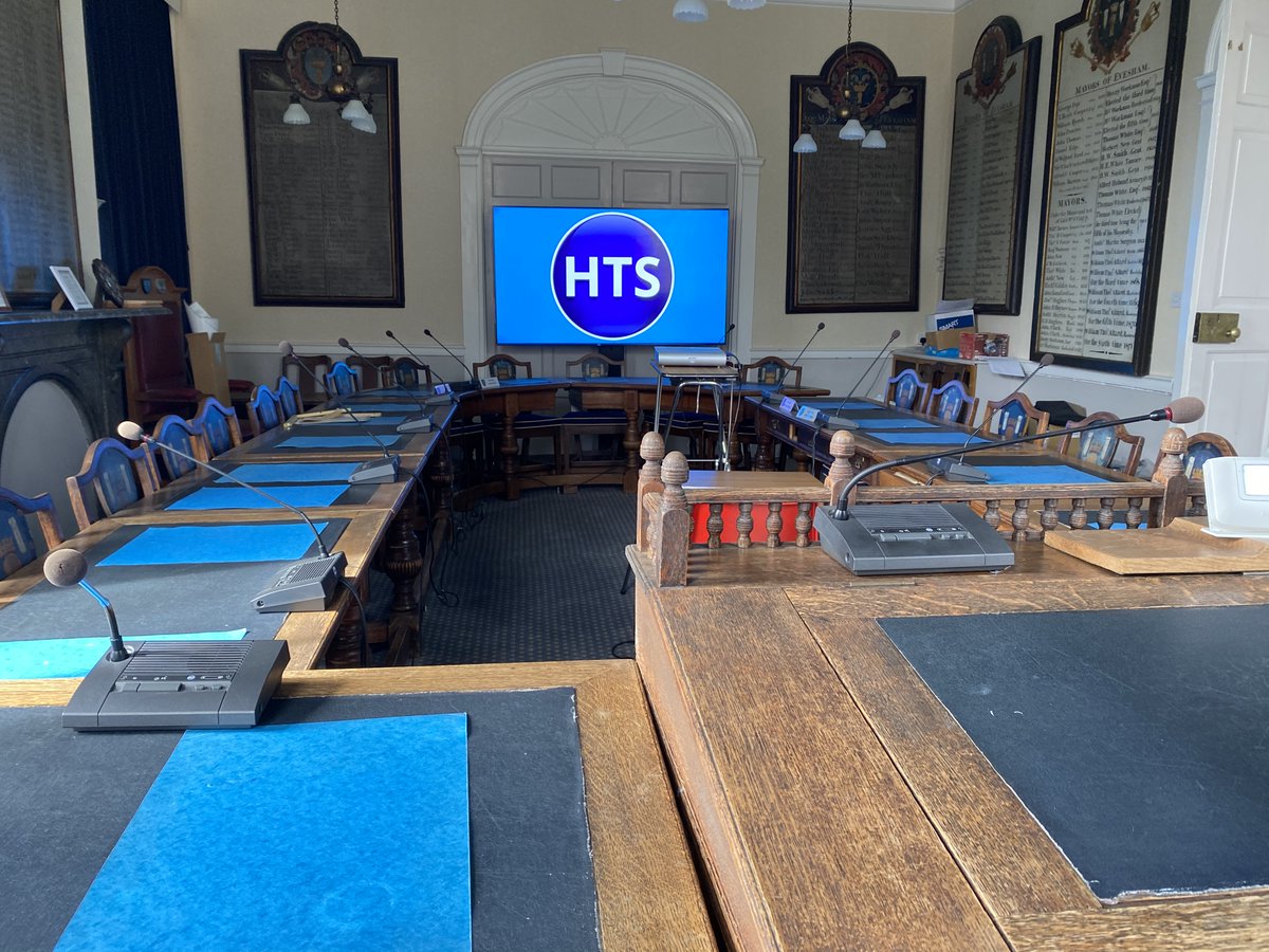 HTS_AV's tweet photo. A sneak peek behind the HTS scenes...👀

An 85" #Sony Display installed in the Council Chambers at Evesham Town Hall.

More to follow soon😎

#WorcestershireHour #Evesham @Sony @ratechnology @EveshamObserver https://t.co/BNgQr0tfCI