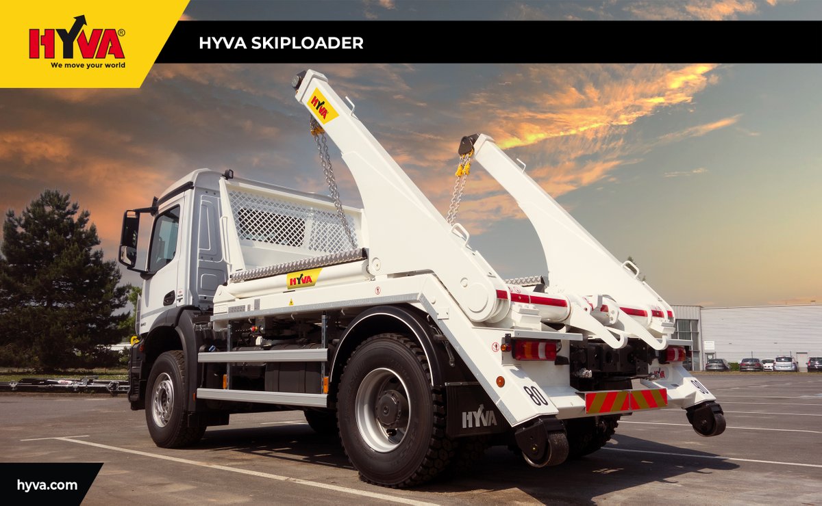 HyvaGlobal's tweet photo. With our Hyva Skiploaders, you can take advantage of the many benefits that they have to offer. Find out more on our website: https://t.co/Dd3lqAnW4R

#hyva #wemoveyourworld #skiploader #containerhandling https://t.co/Gqa4N91nFv