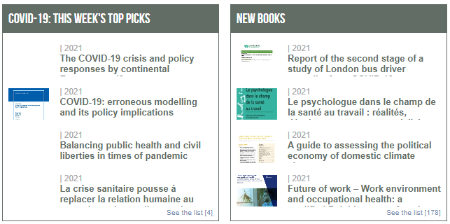 ETUI_org's tweet photo. #Labourline highlights of the week:
1️⃣ #Covid_19 policy response in continental
2️⃣ Public health & liberties
3️⃣ Le #psychologue dans le champ de la santé au travail via @Jb_pur_editions
4️⃣ The political economy of domestic #ClimateChange @WorldResources
https://t.co/WeVzJYLkYv https://t.co/mFafYAz5LB