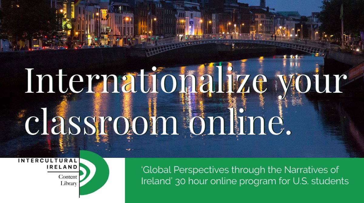 isaireland's tweet photo. Ireland's rich cultural history and culture provides much to engage the American student, and our Global Perspectives program is a very easy way to do so, without the need for travel. For a look at this 30-hour program, please visit https://t.co/9HckNmwv0d #virtualstudyabroad https://t.co/3wkmvCo2Ex