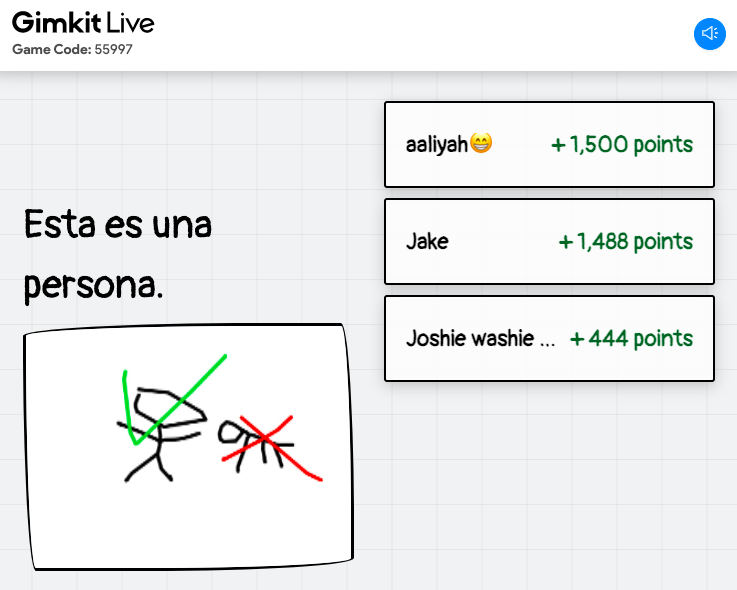 ProfeTrowbridge's tweet image. We had such a blast playing @gimkit Draw That! mode today for our &quot;Fun Friday&quot; This mode really helps students stay true to proficiency by making connections between the Target Language and imagery without relying on English. And the improvements in our spelling?! GAME. CHANGER.