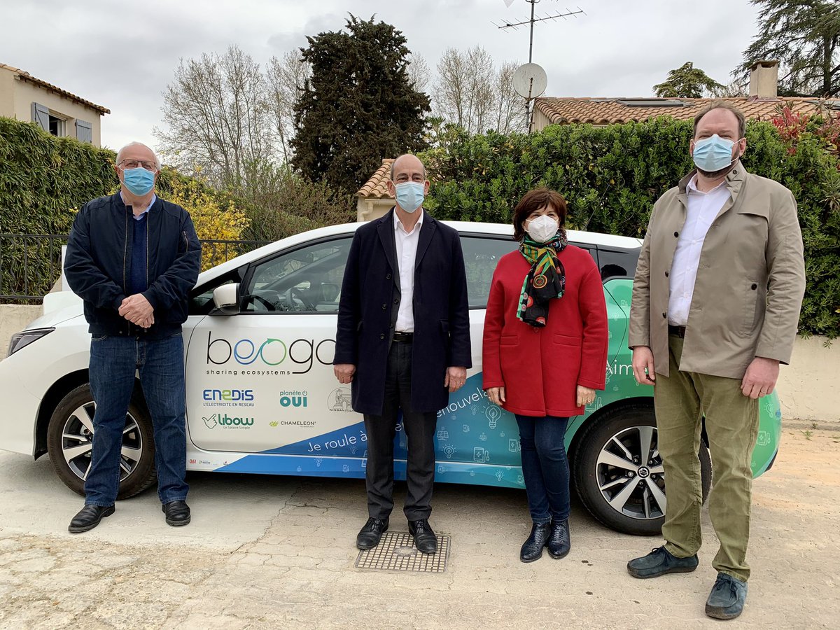 enedisOccitanie's tweet photo. Fier d’être présents pour le lancement de la communauté énergétique Smart Lou Quila à Le Cailar dans le #Gard avec @Beoga_fr 👏🏼Un partenariat pour accélérer la #TransitionEcologique ♻️ dans les territoires #ENR #MobiliteElectrique 🚙 @CompteurLinky https://t.co/x3Au3TwU03