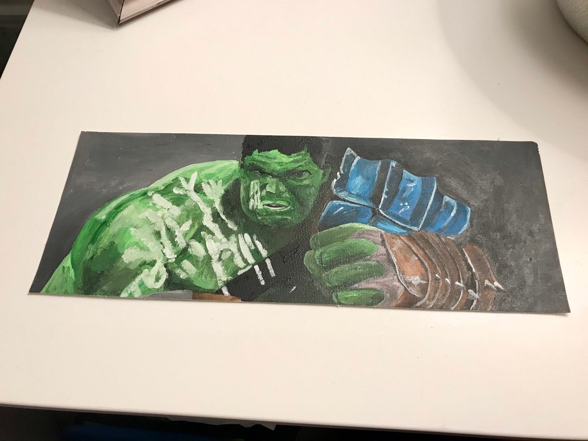 Excited to share the latest addition to my #etsy shop: Thor Ragnarok Incredible Hulk painting. 11x4”. Marvel, comic book, home decor, art, comic book art. Perfect for games room or man cave. https://t.co/z6qyyVuYUP #Hulk #SmartHulk #Marvel #Falcon #Wintersoldier https://t.co/SuJcnqqCh6