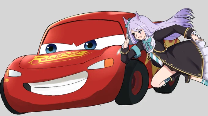 伝説的レーサーと友情トレーニングをするメジロマックイーン 