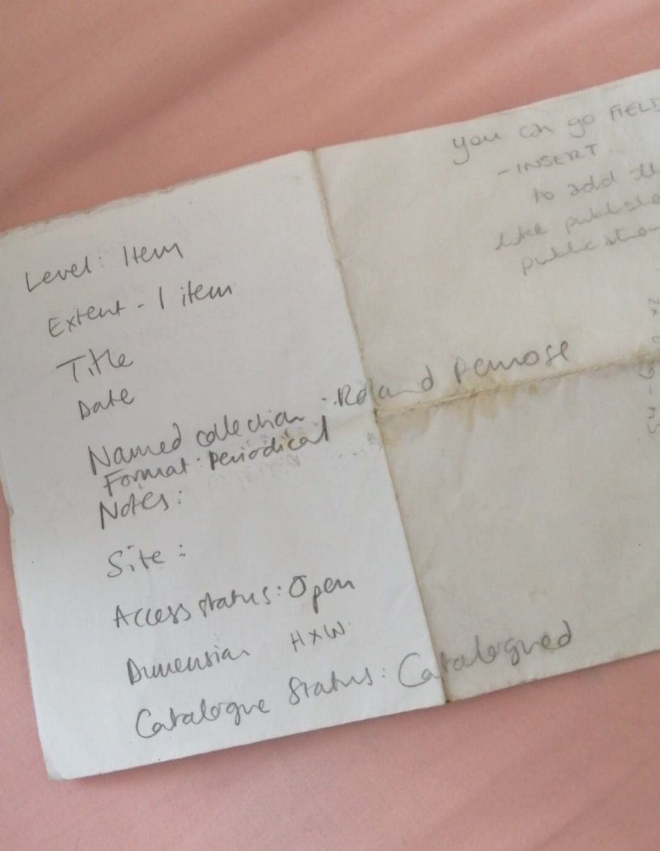 unistirarchives's tweet photo. Once Upon A Time I volunteered in the lovely @NatGalleriesSco #ScotModern Archive where they taught me most of what I know about cataloguing on CALM. Not bad, starting in an archive where you casually stumble across Picasso doodles!
#WhereIStarted #Archive30 @ARAScot https://t.co/MdWK6DnWl7