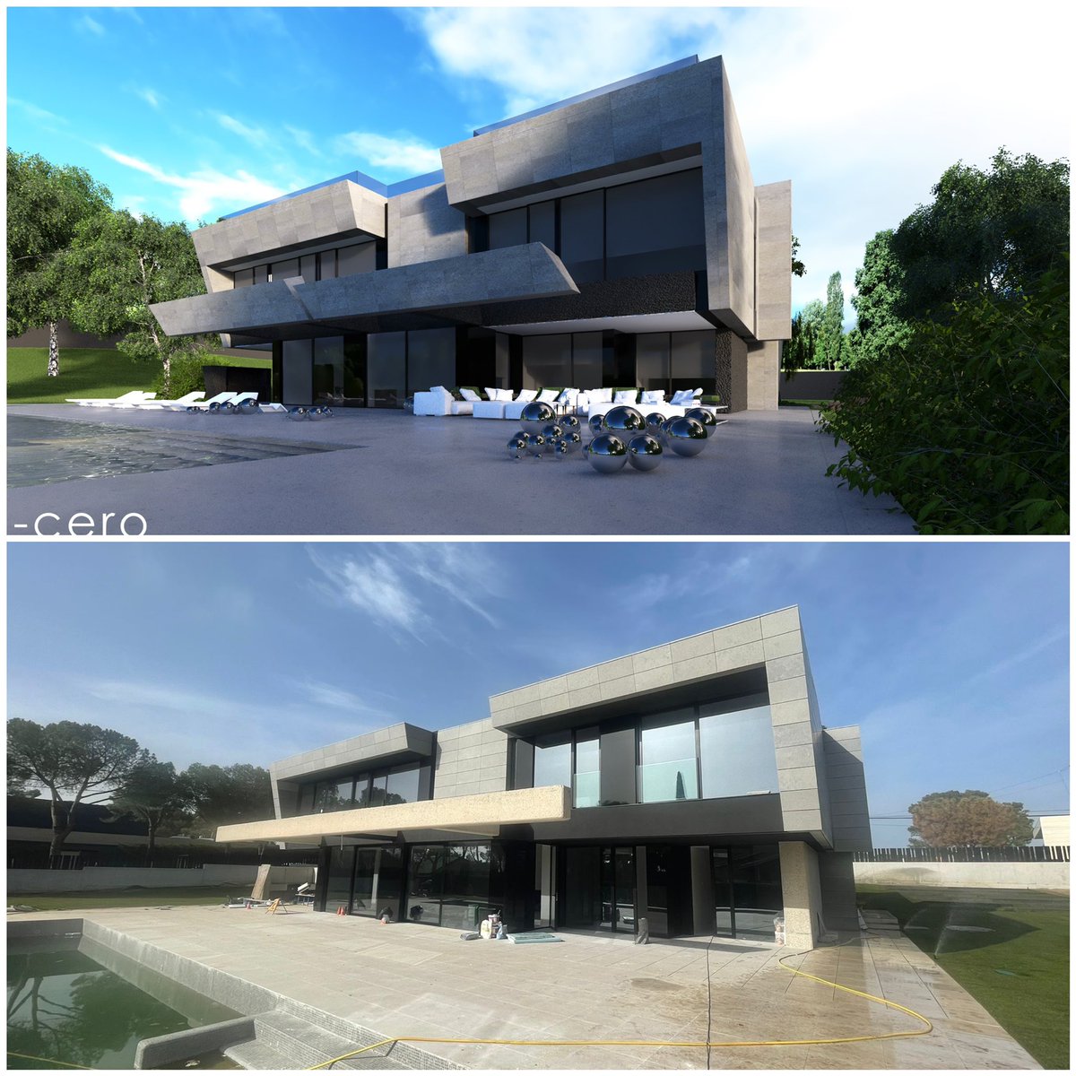 JoaquinTorres_V's tweet photo. Single family house site visit in Madrid. Work in progress
Así está quedando esta vivienda unifamiliar en Madrid. Ya queda poco.
Qué os parece el resultado?...
#acerojoaquintorres #architecture #arquitectura #project #proyecto #sitevisit #fromrendertoreality #villa #luxuryhomes https://t.co/OD290eWmKP