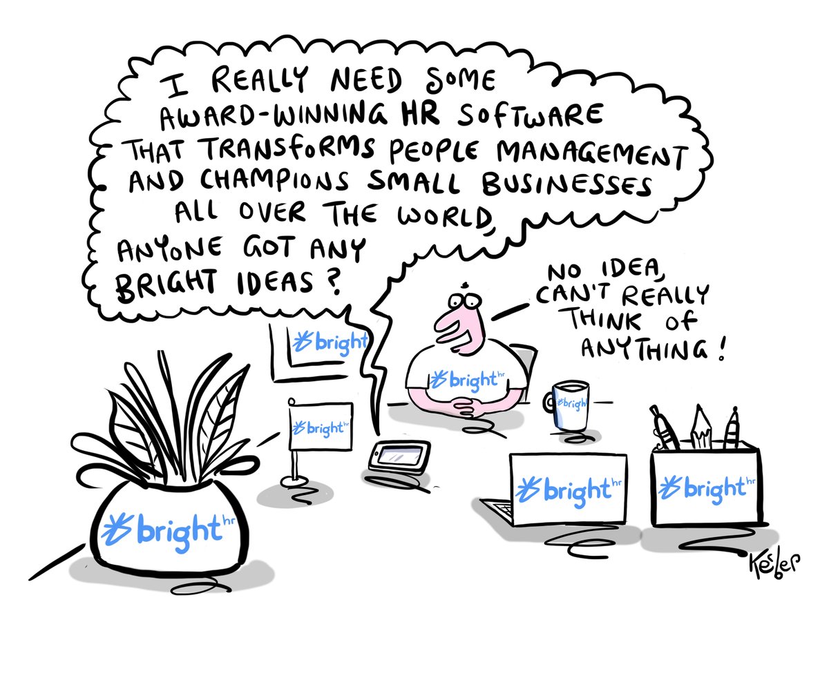 BrightHR_'s tweet photo. Are you looking for award-winning #HR software that transforms #PeopleManagement? 

The answer may be right in front of you! Book your free demo today: https://t.co/5MOmoq3Ngz

(Thanks to @Kerber_Cartoons for the cartoon 🎨✏️) https://t.co/47Bzrq3BCT