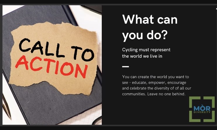 BhoomiKGor's tweet photo. “Cycling must represent the world we live in”-  what a thought to end the week with! Thanks ⁦@AneelaMckenna⁩ for your thought-provoking talk at ⁦@SwitchGearsFest⁩ https://t.co/6lbTcFi1uO