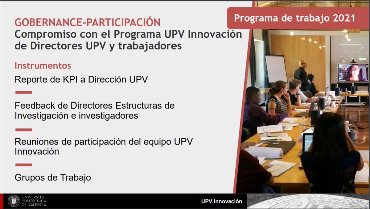 UpvInnovacion's tweet photo. 💡🗣 #JornadaUPVInnovación | Reto 4 #UPVInnovación para el 2021
🏢 GOVERNANCE:
📌#KPIReports
📌Feedback dirección estructuras y equipos de investigación UPV
📌Reuniones y grupos de trabajo
Más en: https://t.co/j49KAPUpku
(5/5) https://t.co/uj6aqbWJ2t