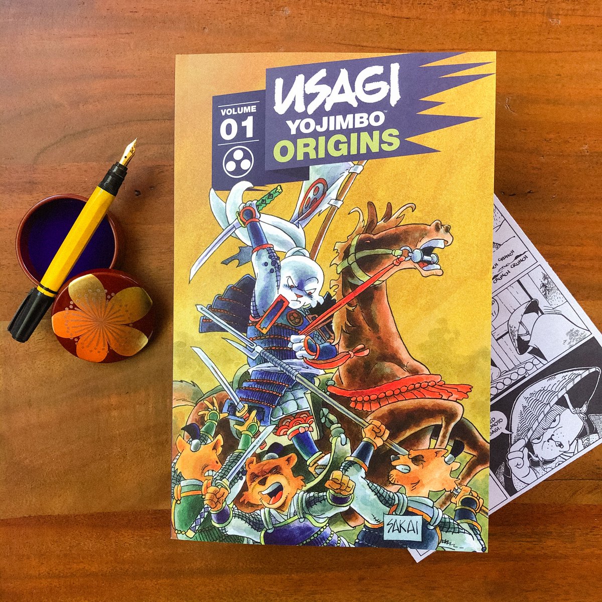 Usagi Yojimbo Origins Vol. 1 is now sale on stansakai.com. 🐰 ⚔️ Each purchase comes with a FREE signature and remarqued options are available for purchase. 📚 ✍️ #UsagiYojimbo #WCA2021 #WonderCon