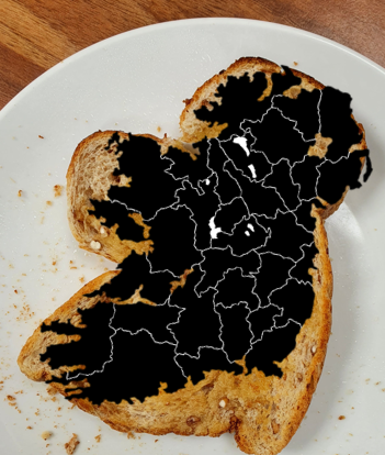 Geoseph_Usher's tweet photo. Not far off at all!! ๐คฏ๐คฉ๐๐ฎ๐ช @shanehegarty #ToastToIreland #BreadMap #Mapping #EdibleGeography #PrimaryGeography https://t.co/bC3NPy0nN4
