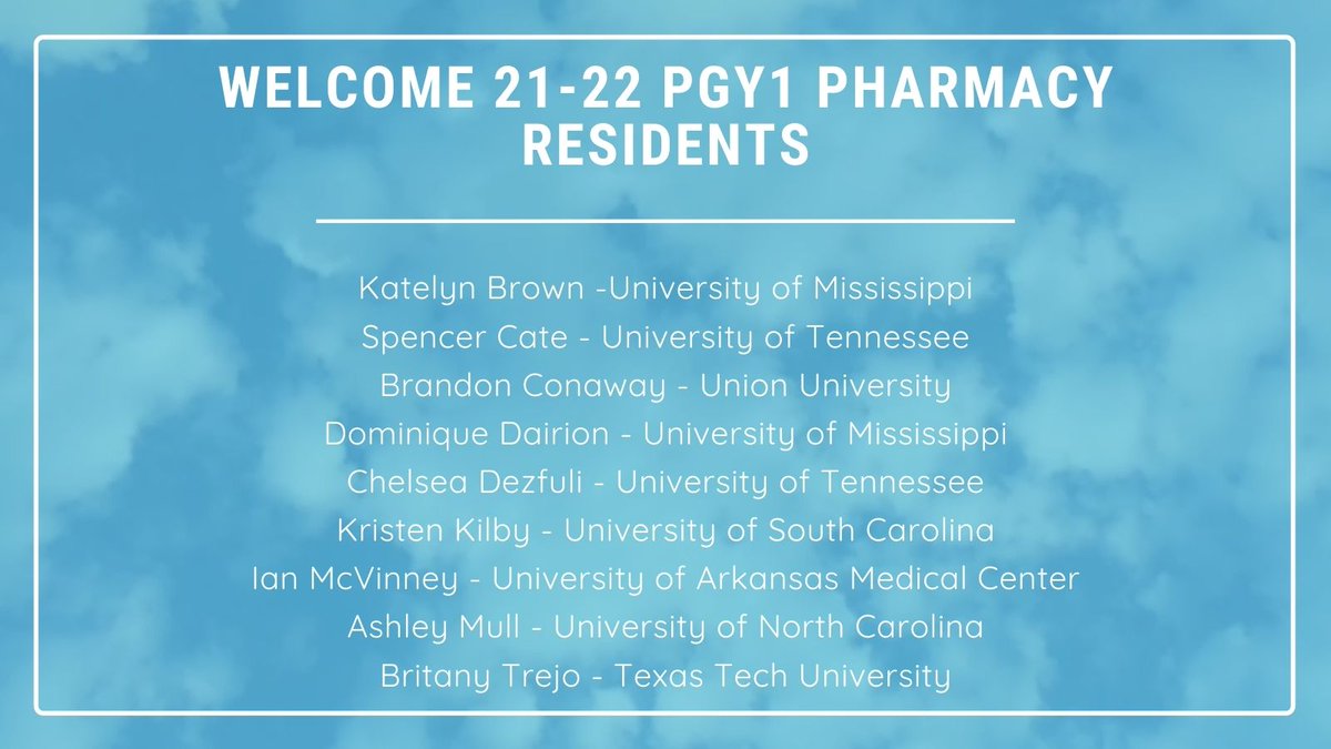 BaptistMemRxRes's tweet photo. So excited to welcome these 9 residents into our program this summer !! https://t.co/Ihdm26FqpO