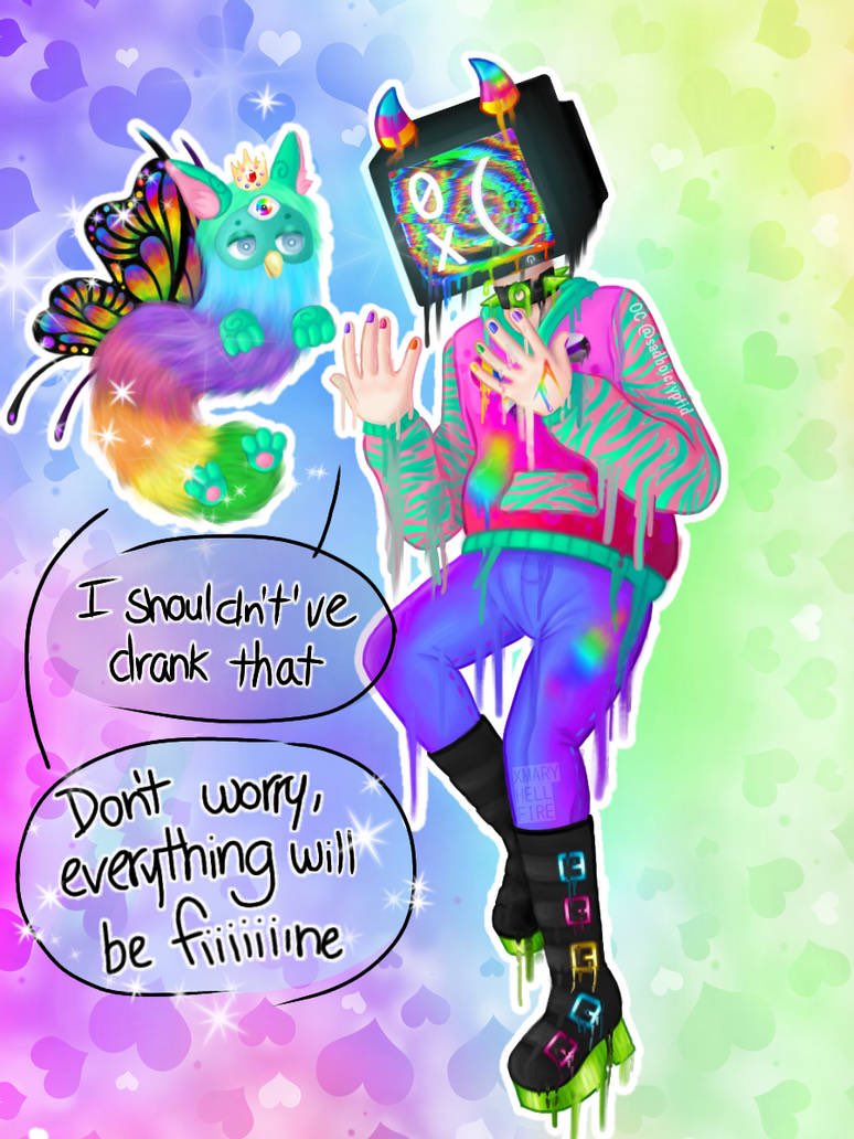 MothIsManic's tweet photo. This is what happens if Xeren drinks something one of those kids that hangs out in the woods left lying around. Inspired by #sparkledog sonas. By xMaryHellfire (IG)
โจDo not steal, remove the watermarks, claim as your own, or repostโจ
#OC #Cryptid #CryptidOC #TVHeadOC #TVHead https://t.co/iDeE748Zau