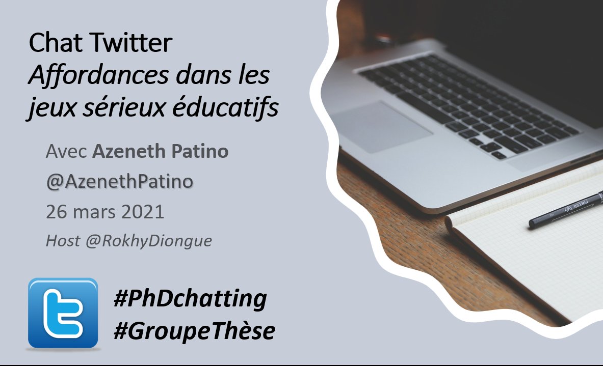 AzenethPatino's tweet photo. Aujourd'hui on parle des #affordances dans les #JSÉ #GroupeThese #PhDchatting https://t.co/019KedNAzw