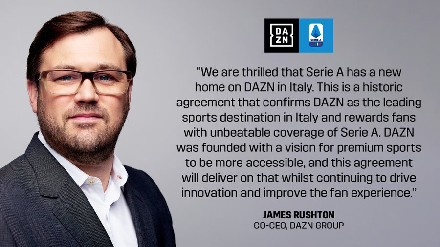 Streaming Service Dazn Wins Broadcast Rights For Serie A
