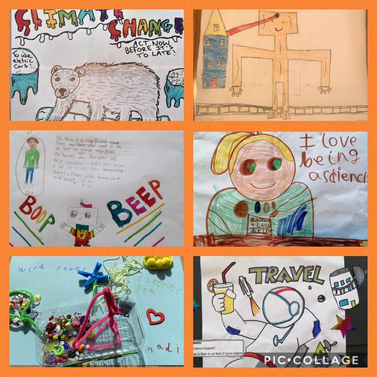 TarvinPrimary's tweet photo. Take a look at some of the amazing entries for the British Science Week poster competition! Our Tarvin scientists have some super ideas for innovating the future 🌎🚀🛸🛰️ #BSW21 #tarvinscience https://t.co/8X6KSViuvr