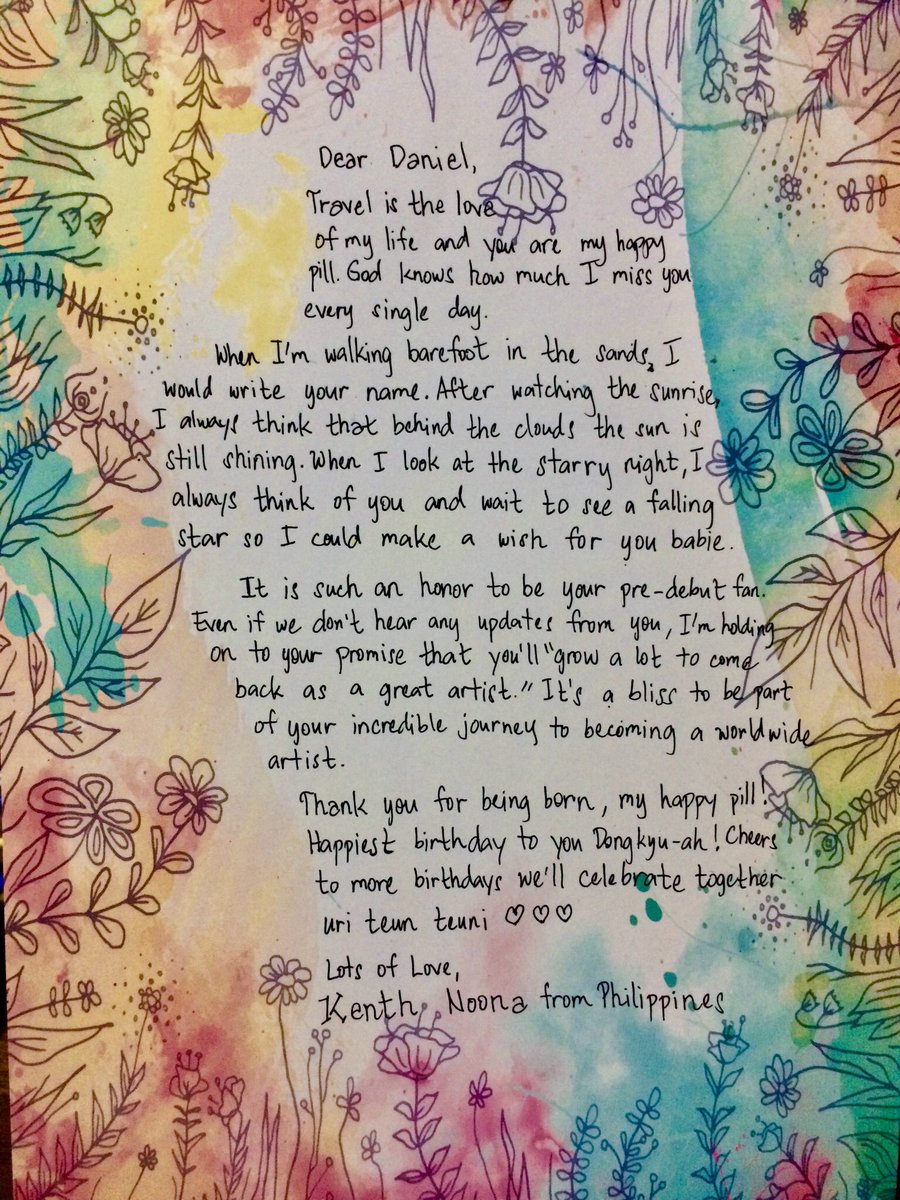 uriteunteuni's tweet photo. Please pardon my ugly handwriting, I poured my heart out to express my feelings but words are not enough

#3월의_동규가_이렇게_아름다워
#OurDeerDanielDay https://t.co/OpayFfweu7