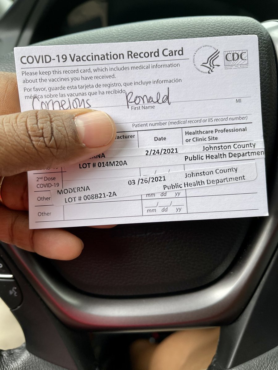 MrCMusicGuy's tweet photo. All done! Just received my second dose of the COVID vaccine! This process was just as smooth as it was last month! Thanks, @JCPS_NC, and all partnering agencies for such a seamless process! #JocoReady #GotMyShot #ReadyToMoveForward https://t.co/9URIZn0n87