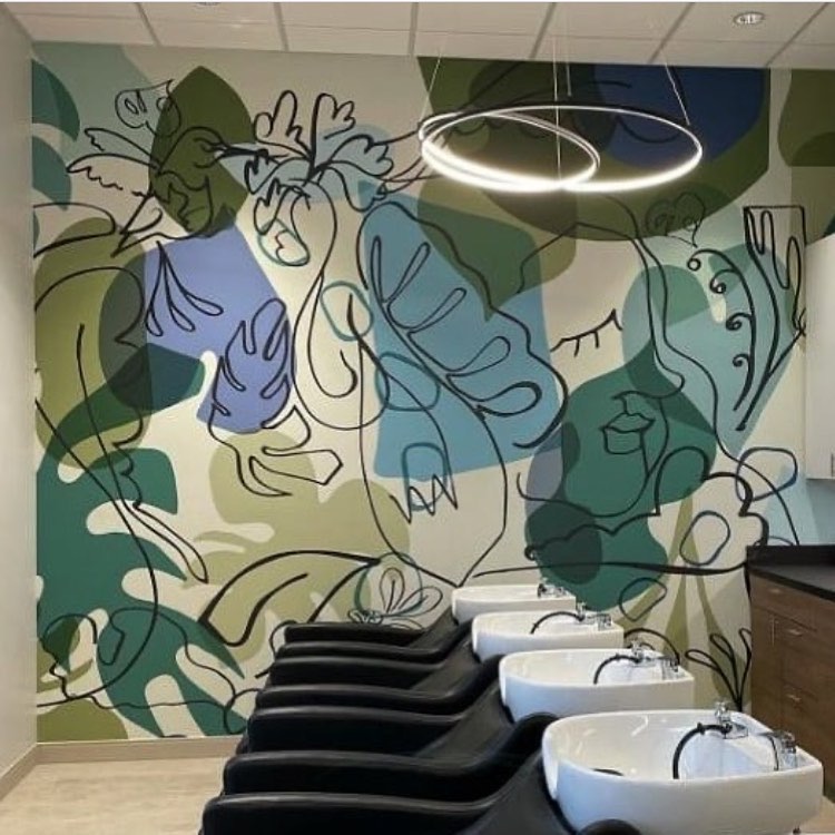 crownsurface's tweet photo. Level’s Mystic Garden evokes positive vibes with soothing colours. As seen here, a fresh new look has been given to Charles Scott Salon and Spa. This design is available in 6 standard colourways and on a variety of different substrates. Contact your account executive to inquire. https://t.co/FLRF1Yd6Fg