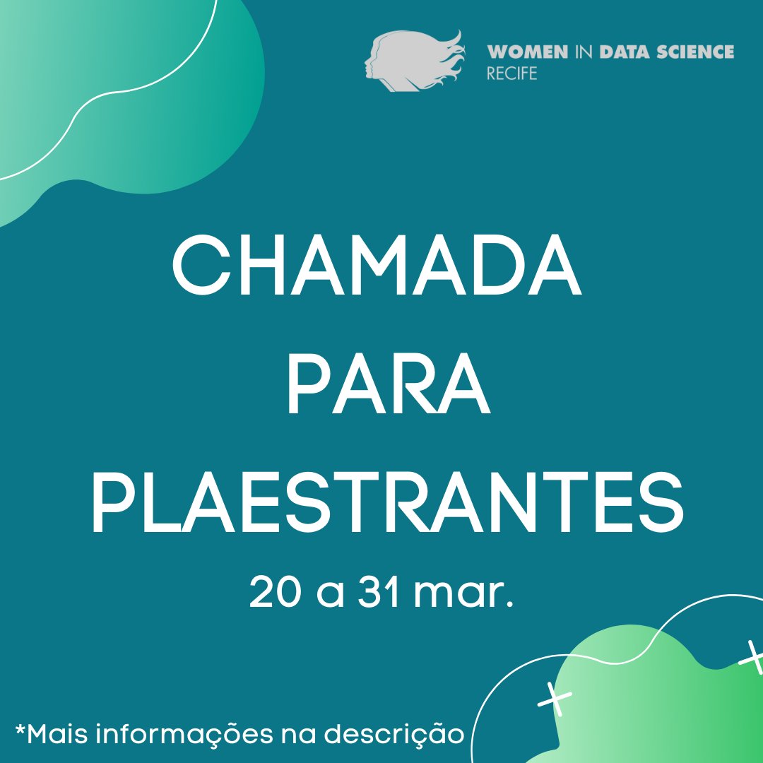 widsrecife's tweet photo. Mulher, ainda não submetesse tua palestra e/ou workshop???
Corre que é só até quarta-feira (31 mar.)

Submissões: https://t.co/cDYwtNOqU8. 

#WiDS #WiDSRecife #GirlsInSTEAM https://t.co/ODA3wCKtEt