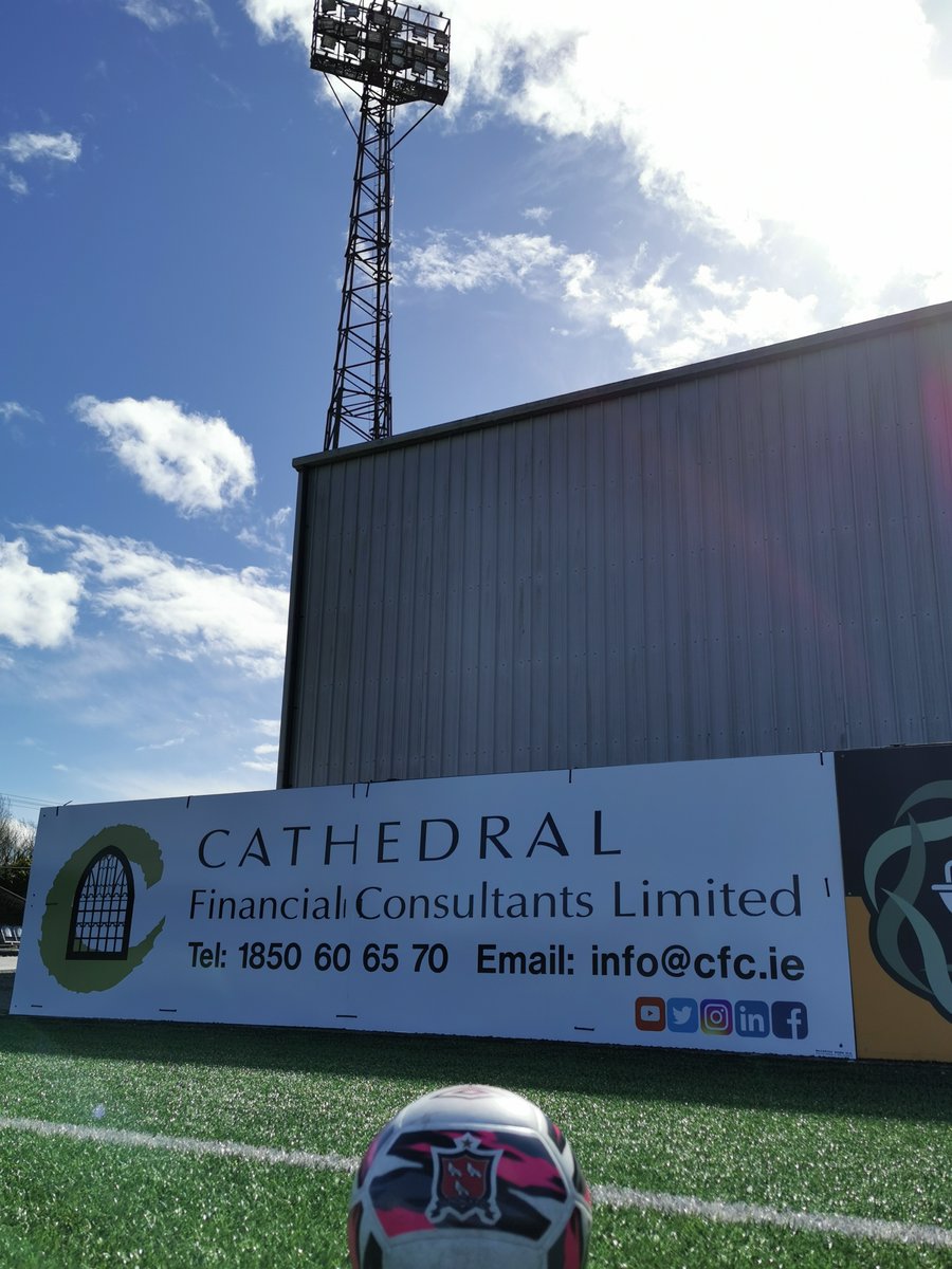cathedrlfinance's tweet photo. Oriel Park with its new signage 😁 We want to wish @DundalkFC good luck in their 1st home league game of the season #CMmonTheTown #DundalkFC #Cathedralfinancialconsultants https://t.co/jd9mhtyfev