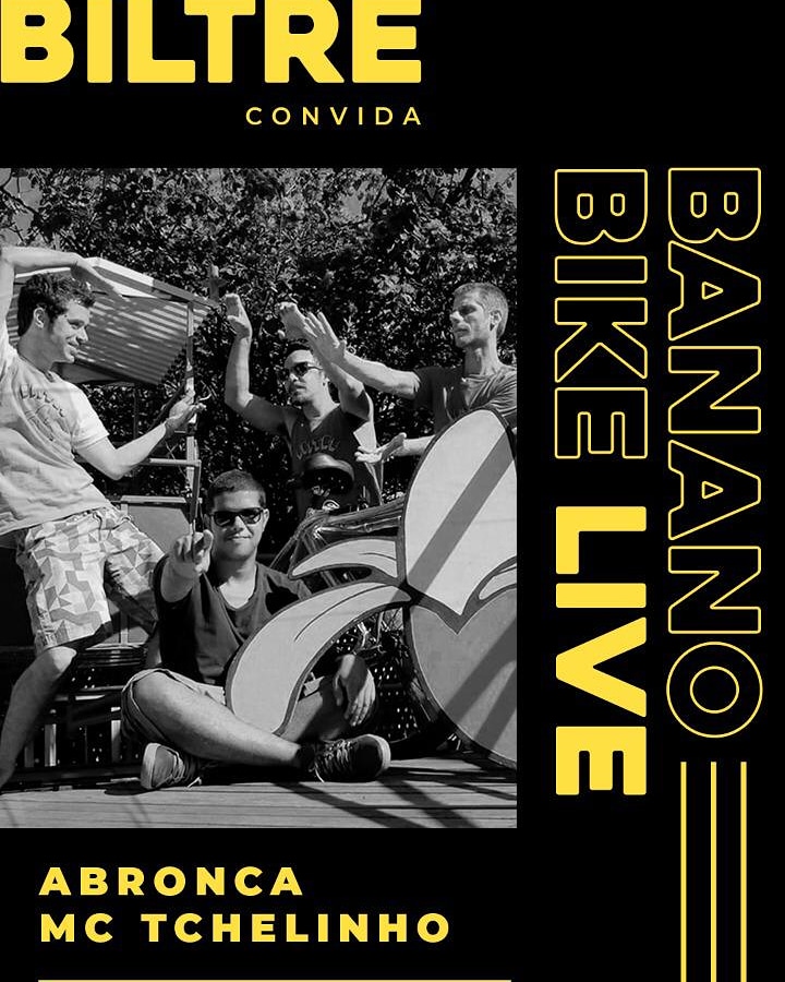 BandaBiltre's tweet photo. Achou que a gente ia tá sozinhos nessa live? Não, não!

Teremos dois convidados pra lá de especiais: @abroncaoficial e @mctchelinho 

✅HOJE , sextou às 16h20!

arte: @guiggatomaz 

#Live #LiveBiltre #BananoLiveBiltre #Banonobike https://t.co/nhPRKnJtG0