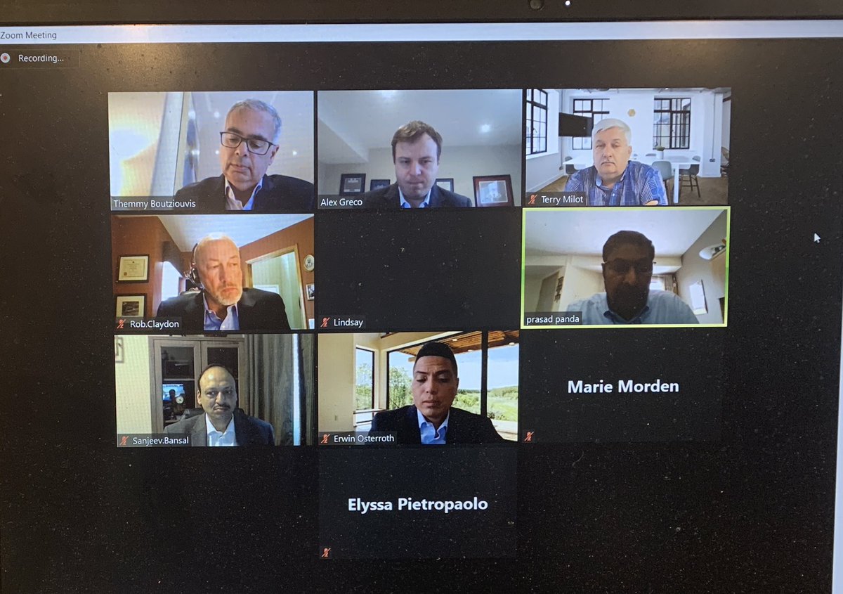 alexpgreco's tweet photo. Excellent discussion today with Alberta Infrastructure Minister @prasadpandayyc &amp; @cme_mec members on how we can drive growth and investment in Alberta’s manufacturing sector. Thank you @davidamaclean for organizing our Alberta virtual cabinet ministers forum! #abpoli #mfgmatters https://t.co/yi2Aixce20