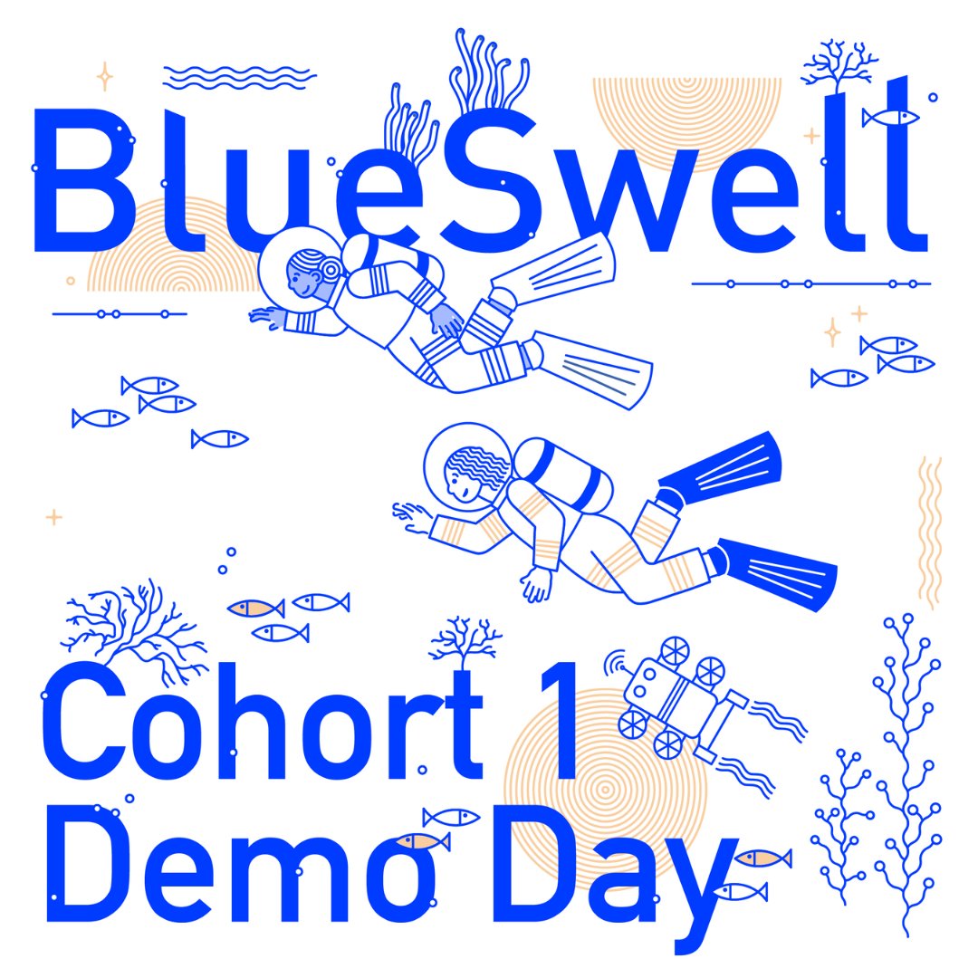 Mark your calendars for 3/31: We are celebrating our first cohort of Founders from the #BlueSwell Incubator with <a href="/SeaAhead/">SeaAhead Bluetech Innovation</a>!  🙌  This program supports startups with potential for significant impact on #OceanHealth. Event registration: bit.ly/3tT8ETr 

#BlueSwellDemoDay