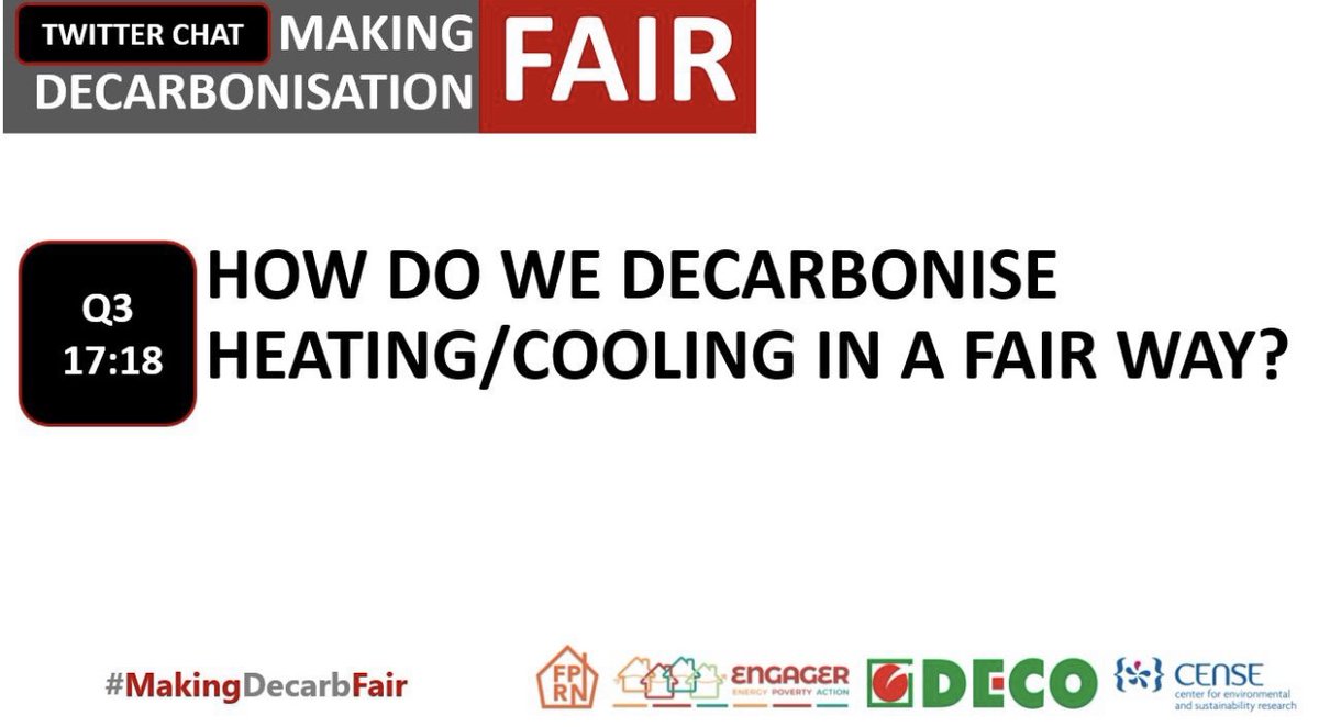 FuelPovertyRN's tweet photo. Q3 How can we #decarbonise #heating & #cooling in a fair way? #MakingDecarbFair #HVAC https://t.co/xkYmrHCulW
